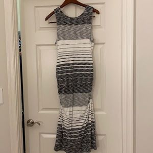 Athlete Stripe Comeback Ruched Tank Dress Size L